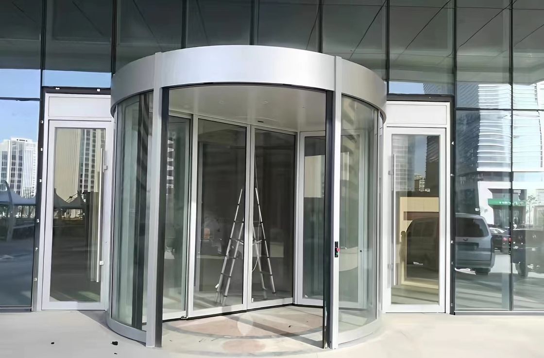メーカー ホテル 商業用建物用 ガラス オートインダクション 全自動回転ドア