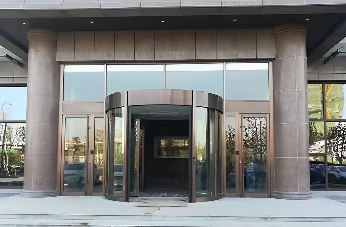 メーカー ホテル 商業用建物用 ガラス オートインダクション 全自動回転ドア