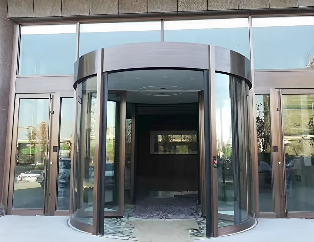 メーカー ホテル 商業用建物用 ガラス オートインダクション 全自動回転ドア