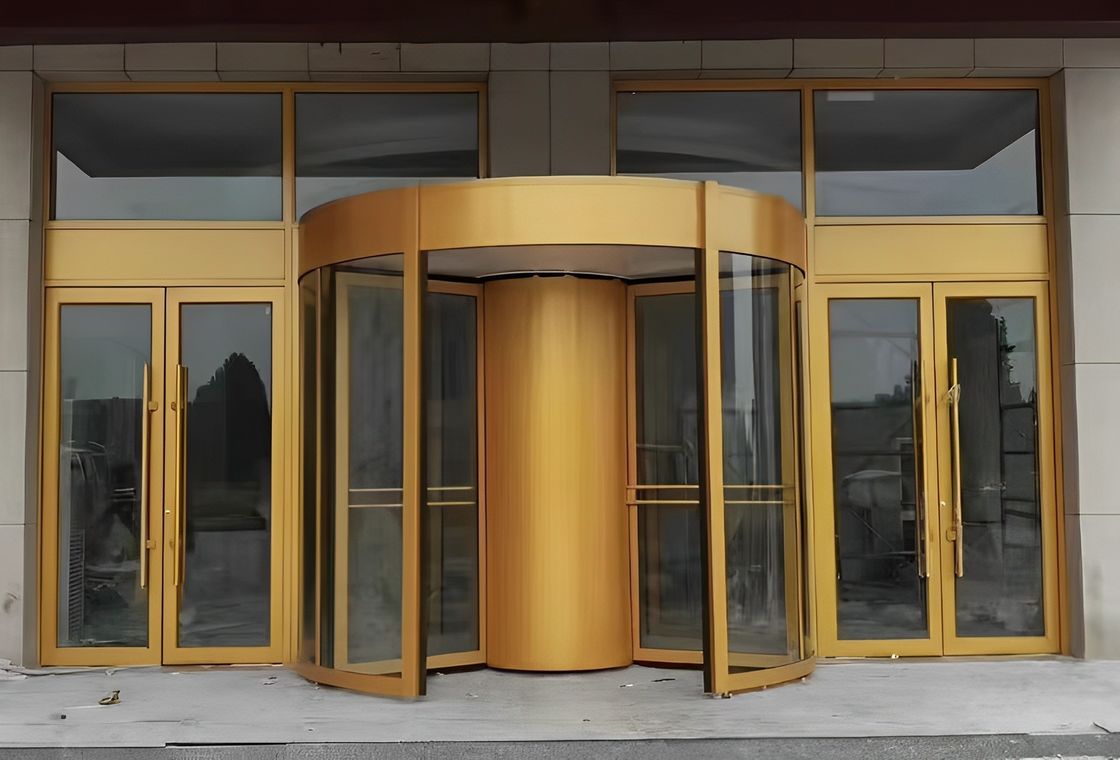 メーカー ホテル 商業用建物用 ガラス オートインダクション 全自動回転ドア