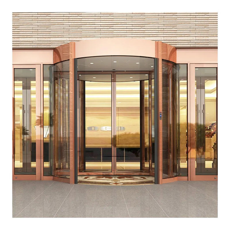 ホテル 商業 建物 向け 自動 回転 ガラス ドア